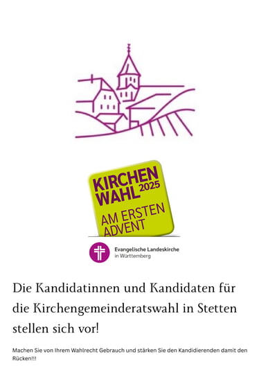 Kirchengemeinderatswahl Vorstellung Kandidaten