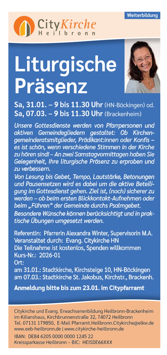 Liturgische Pr&auml;senz