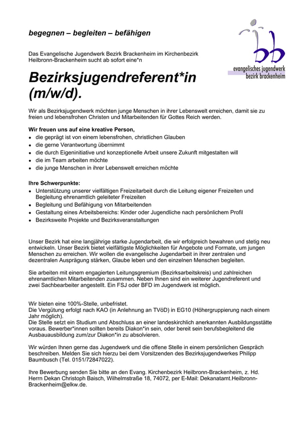 Stelle Bezirksjugendreferent als PDF