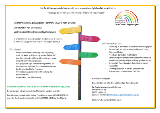 Stellenausschreibung Sept 2023