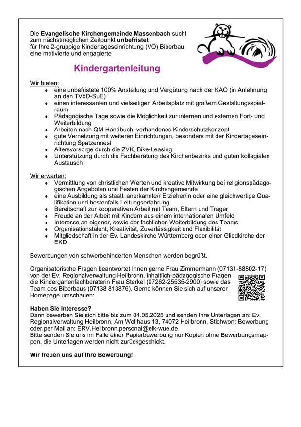 Kindergartenleitung als PDF